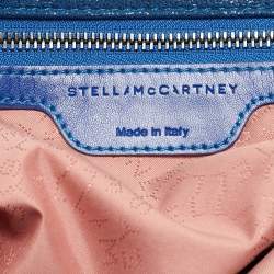 Pre Owned Stella McCartney Blue Faux Suede Small Falabella Tote