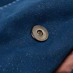 Pre Owned Stella McCartney Blue Faux Suede Small Falabella Tote