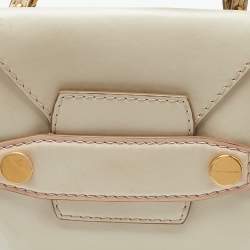 Pre Owned Stella McCartney Beige Faux Leather Utility Belt Bag