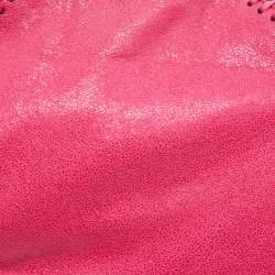 Pre Owned Stella McCartney Pink Faux Suede Tiny Falabella Tote