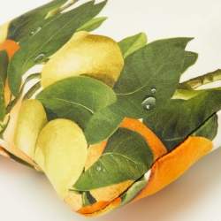 Stella McCartney Multicolor Lemon Print Fabric Tote