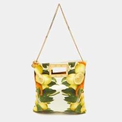 Stella McCartney Multicolor Lemon Print Fabric Tote