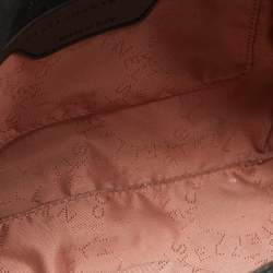 Pre Owned Stella McCartney Black Faux Leather Falabella Flap Shoulder Bag