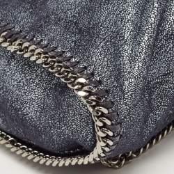 Pre Owned Stella McCartney Blue Faux Leather Falabella Backpack