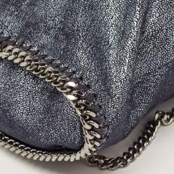 Pre Owned Stella McCartney Blue Faux Leather Falabella Backpack