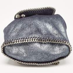 Pre Owned Stella McCartney Blue Faux Leather Falabella Backpack