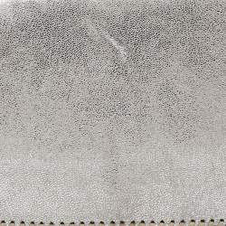 Stella McCartney Silver Faux Leather Falabella Fold-Over Clutch