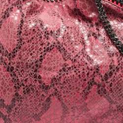 Stella McCartney Pink Faux Python Leather Small Falabella Tote