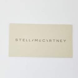 Pre Owned Stella McCartney Gold Crackled Faux Leather Falabella Fold-Over Clutch