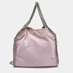Pre Owned Stella McCartney Lilac Faux Leather Mini Falabella Tote
