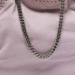 Pre Owned Stella McCartney Lilac Faux Leather Mini Falabella Tote