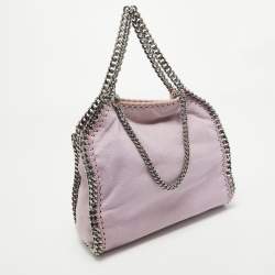 Pre Owned Stella McCartney Lilac Faux Leather Mini Falabella Tote