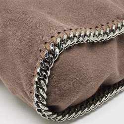 Pre Owned Stella McCartney Brown Faux Suede Mini Falabella Tote