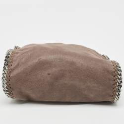 Pre Owned Stella McCartney Brown Faux Suede Mini Falabella Tote