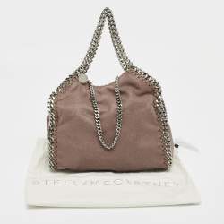 Pre Owned Stella McCartney Brown Faux Suede Mini Falabella Tote