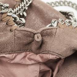 Pre Owned Stella McCartney Brown Faux Suede Mini Falabella Tote