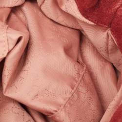 Pre Owned Stella McCartney Burgundy Faux Leather Mini Falabella Tote