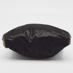 Pre Owned Stella McCartney Black Faux Leather Small Falabella Tote