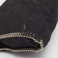 Pre Owned Stella McCartney Black Faux Leather Small Falabella Tote