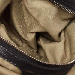 Pre Owned Stella McCartney Black Faux Leather Small Falabella Tote