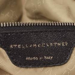 Pre Owned Stella McCartney Black Faux Leather Small Falabella Tote