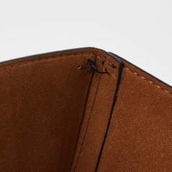 Pre Owned Stella McCartney Dark Blue Croc Embossed Leather Shopper Tote