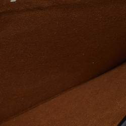 Pre Owned Stella McCartney Dark Blue Croc Embossed Leather Shopper Tote