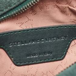 Pre Owned Stella McCartney Dark Green Faux Suede Falabella Camera Bag