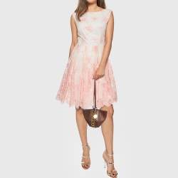 Pre Owned Stella McCartney Brown Faux Leather Chunky Chain Bucket Bag