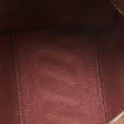 Pre Owned Stella McCartney Brown Faux Leather Chunky Chain Bucket Bag