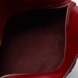 Pre Owned Stella McCartney Red/Yellow Faux Leather Zip Cavendish Tote