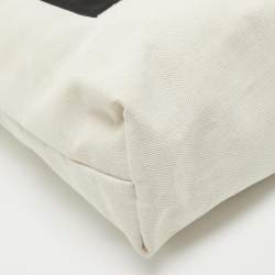 Pre Owned Stella McCartney Beige/Black Canvas Medium S&P Tote