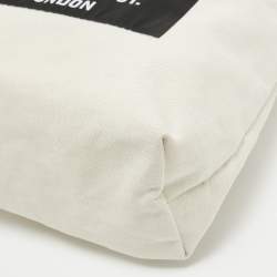 Pre Owned Stella McCartney Beige/Black Canvas Medium S&P Tote