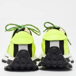 Pre Owned Stella McCartney Neon Yellow Fabric and Leather Reclypse Sneakers Size 39
