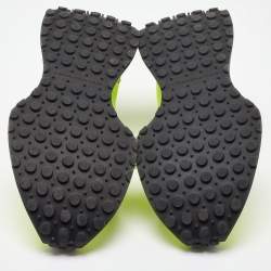 Pre Owned Stella McCartney Neon Yellow Fabric and Leather Reclypse Sneakers Size 39