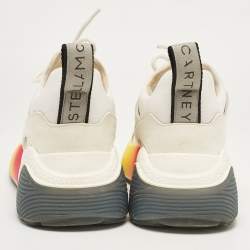Stella McCartney Multicolor Faux Leather Eclypse Lace Up Sneakers Size 38