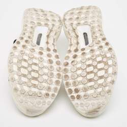 Stella McCartney x Adidas White Knit Fabric Ultra Boost x 3 D S Slip On Sneakers Size 38 1/3