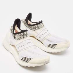Stella McCartney x Adidas White Knit Fabric Ultra Boost x 3 D S Slip On Sneakers Size 38 1/3