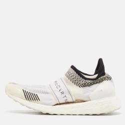Stella McCartney x Adidas White Knit Fabric Ultra Boost x 3 D S Slip On Sneakers Size 38 1/3