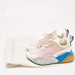 Stella McCartney Multicolor Faux Leather and Faux Suede Eclypse Sneakers Size 37