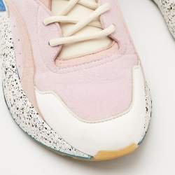 Stella McCartney Multicolor Faux Leather and Faux Suede Eclypse Sneakers Size 37