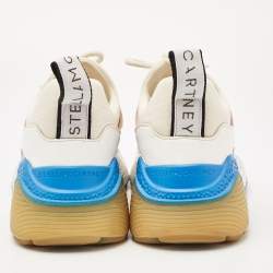 Stella McCartney Multicolor Faux Leather and Faux Suede Eclypse Sneakers Size 37
