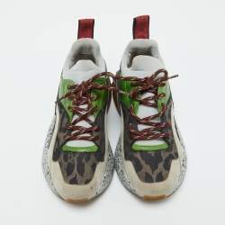 Stella McCartney Multicolor Faux Leather and Neoprene Eclypse Chunky Sneakers Size 36
