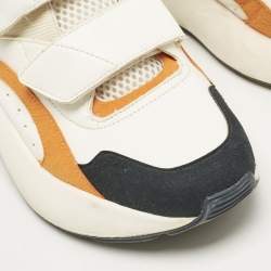 Stella McCartney Multicolor Faux Leather and Faux Suede Eclypse Lace Up Sneakers Size 39