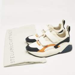 Stella McCartney Multicolor Faux Leather and Faux Suede Eclypse Lace Up Sneakers Size 39