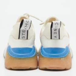 Stella McCartney Multicolor Faux Leather and Faux Suede Eclypse Lace Up Sneakers Size 39