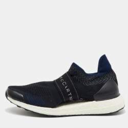 Stella McCartney x Adidas Black Knit Fabric Ultraboost X 3D Slip On Sneakers Size 37 1/3