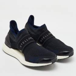 Stella McCartney x Adidas Black Knit Fabric Ultraboost X 3D Slip On Sneakers Size 37 1/3