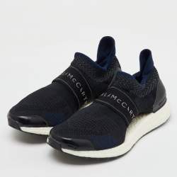 Stella McCartney x Adidas Black Knit Fabric Ultraboost X 3D Slip On Sneakers Size 37 1/3
