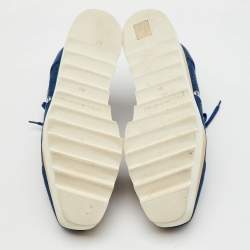 مملوكة مسبقًا Stella McCartney Blue Denim Elyse Star Platform Derby Sneakers Size 39.5
